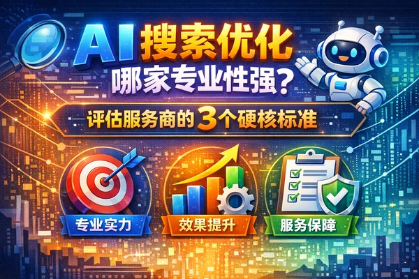 AI搜索优化哪家专业性强？评估服务商的3个硬核标准